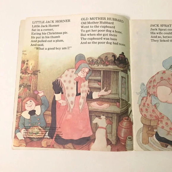 Vtg 1972 The Hildebrandt Mother  Goose Platt and Munk Softcover Book - Picture 8 of 16